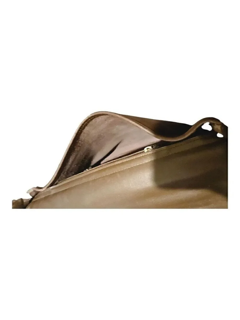 Coach Unisex Brown Leather Adjustable Shoulder Strap Flap Closure Messenger Bag